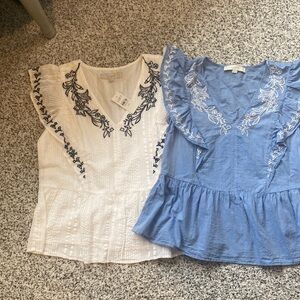 2 loft tops xxs nwt